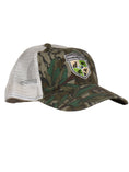 Load image into Gallery viewer, Gamekeeper Mesh Trucker Hat Front (mossy oak original greenleaf)