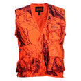 Load image into Gallery viewer, gamehide big game sneaker vest front view (naked north blaze orange camo)