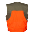Load image into Gallery viewer, gamehide shelterbelt vest back view (khaki/blaze orange)