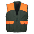 Load image into Gallery viewer, Briar Proof Upland Hunting Vest front (olive/blaze orange)