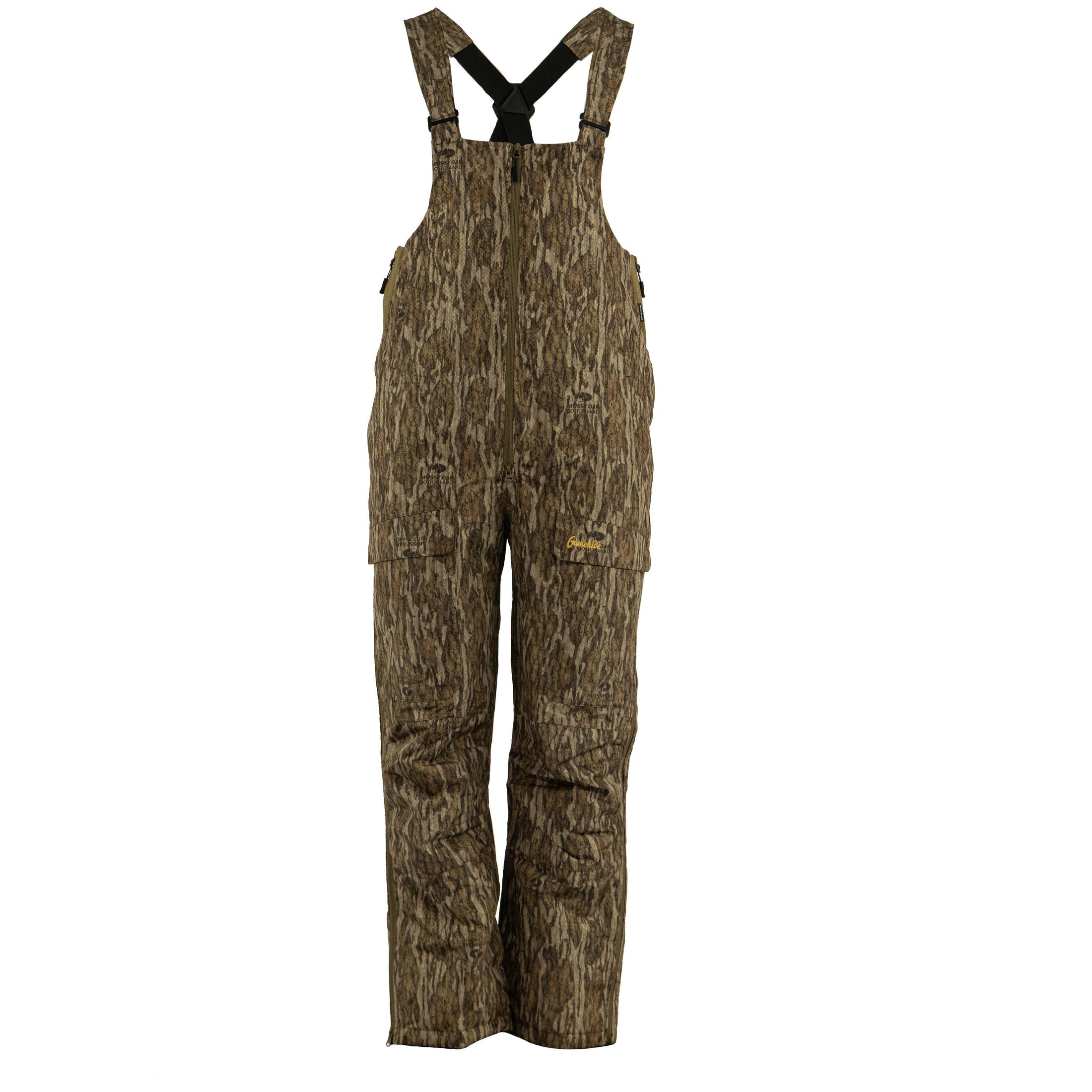 Gamehide Slough creek bib back view (MO New Bottomland)