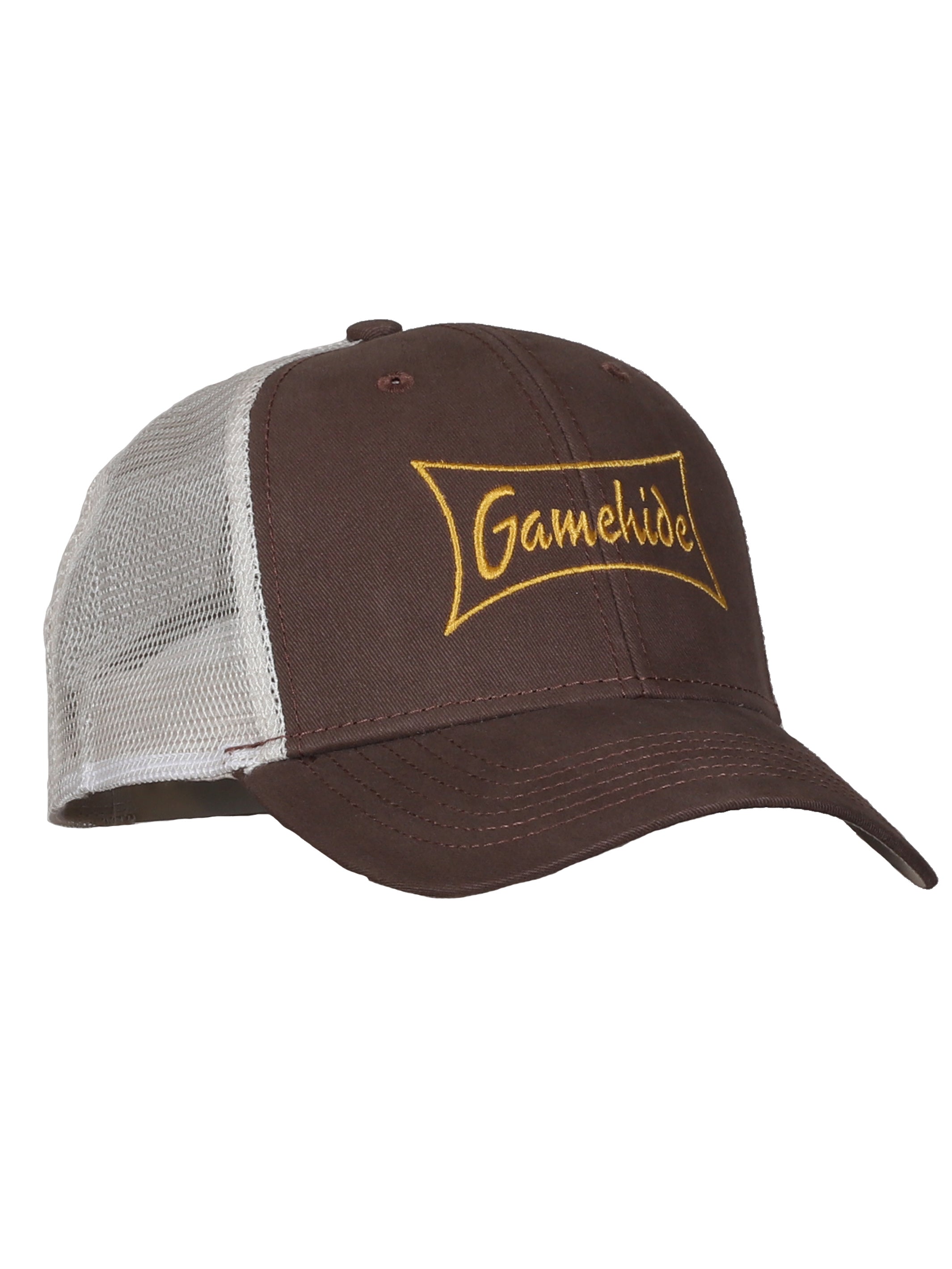 Gamehide logo hat - (brown) - front.