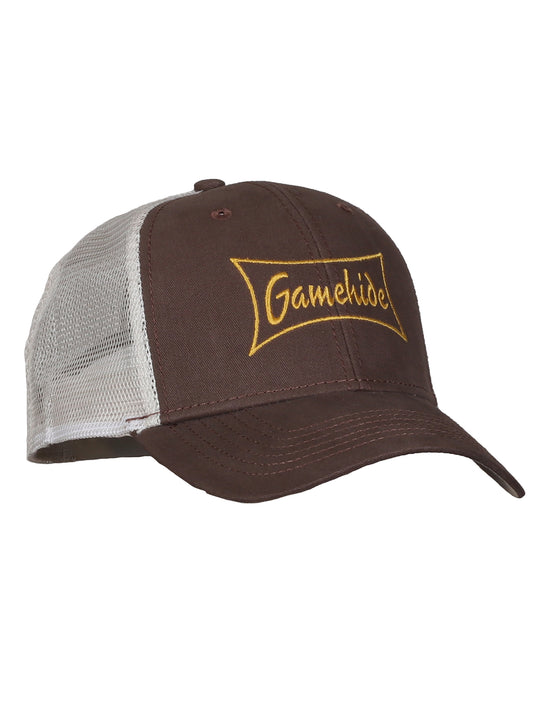 Gamehide logo hat - (brown) - front.