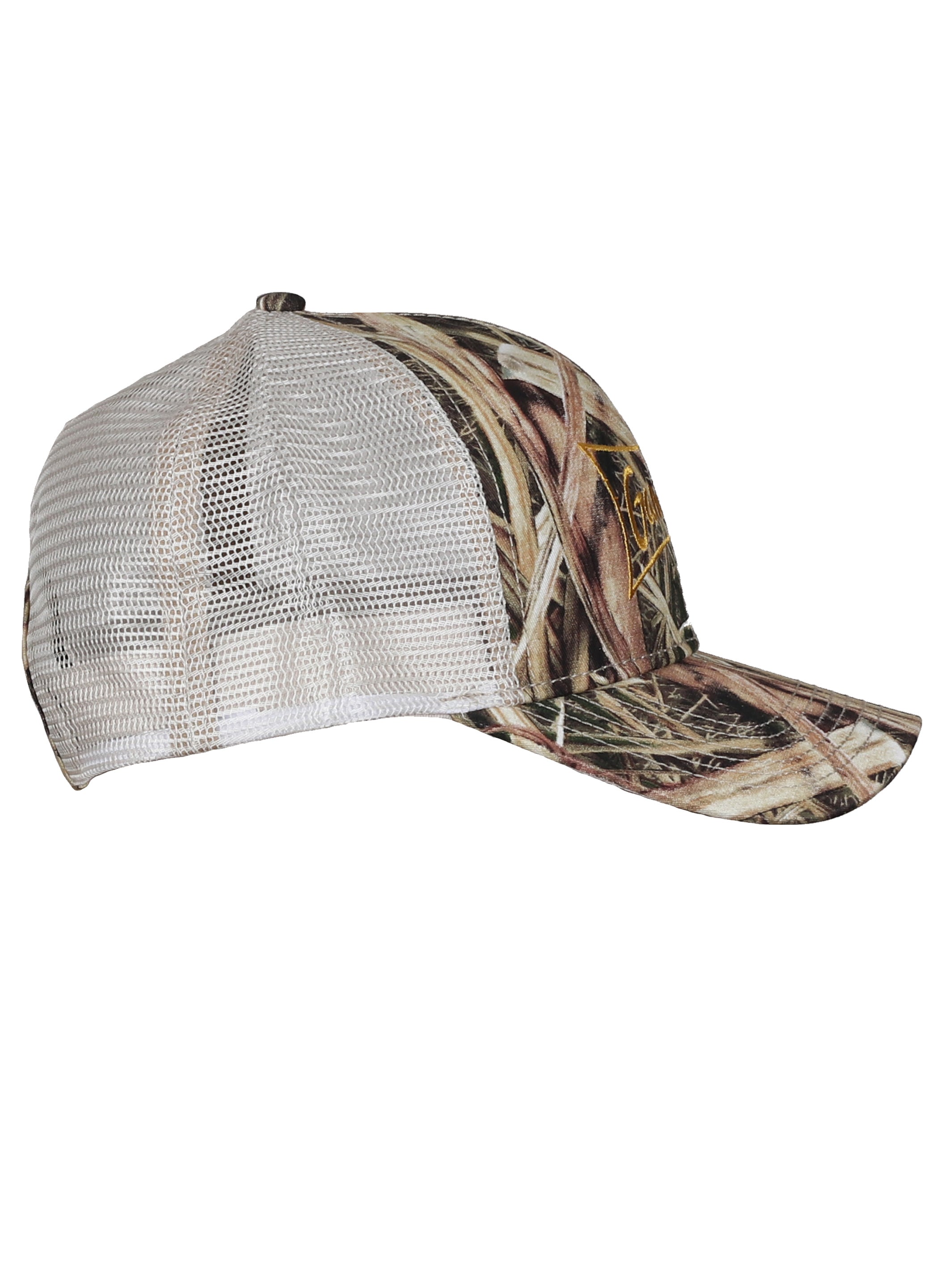 Gamehide logo hat side (mossy oak shadow grass blades)