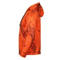 Load image into Gallery viewer, High performance fleece hoodie - side view (naked north blaze orange camo)