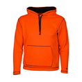 Load image into Gallery viewer, High performance fleece hoodie - front view (blaze orange)