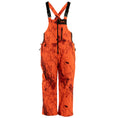 Load image into Gallery viewer, Gamehide embers edge bib - front view (naked north blaze orange camo)