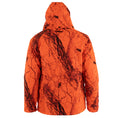 Load image into Gallery viewer, Embers Edge parka - back view (naked north blaze orange camo)