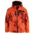 Load image into Gallery viewer, Embers Edge parka - front view (naked north blaze orange camo)