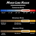 Load image into Gallery viewer, Gamehide marsh lord hoodie product specifications.
