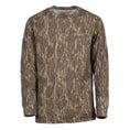 Load image into Gallery viewer, gamehide toddler hunt camp long sleeve tee (mossy oak new bottomland)