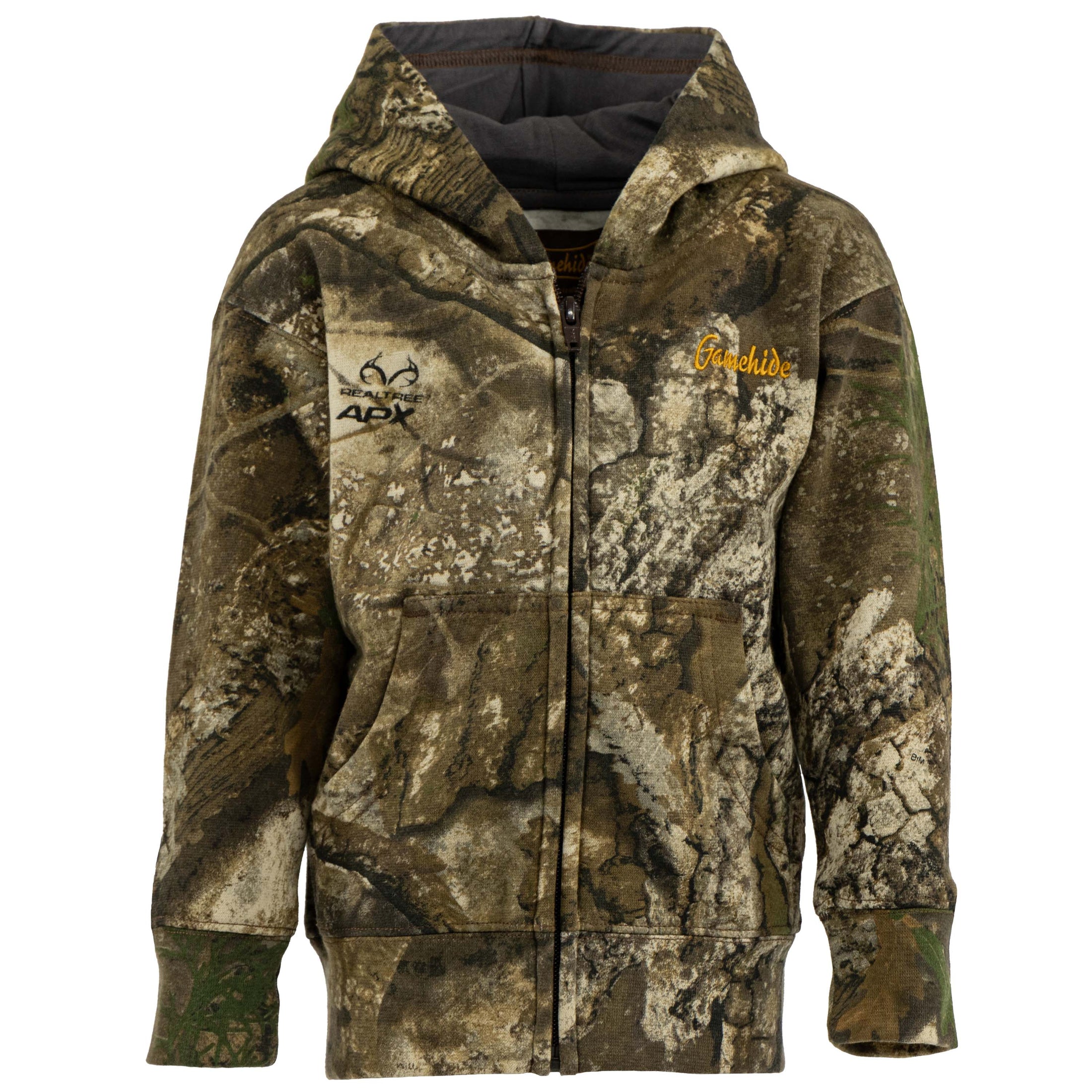 gamehide toddler hunt camp hoodie (realtree apx)