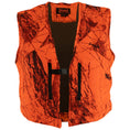Load image into Gallery viewer, Gamehide Open range vest - front view (naked north blaze orange camo)