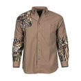 Load image into Gallery viewer, gamehide upland shooting shirt (tan/realtree max 7)