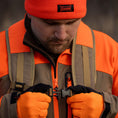 Load image into Gallery viewer, upland strap vest close up of harness system