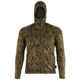 Load image into Gallery viewer, Gamehide ElimiTick AeroFlex Bug Proof Lightweight Stretch Hoodie Front - (mossy oak new bottomland)