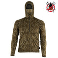 Load image into Gallery viewer, Gamehide ElimiTick AeroFlex Bug Proof Lightweight Stretch Hoodie Front Mask- (mossy oak new bottomland)
