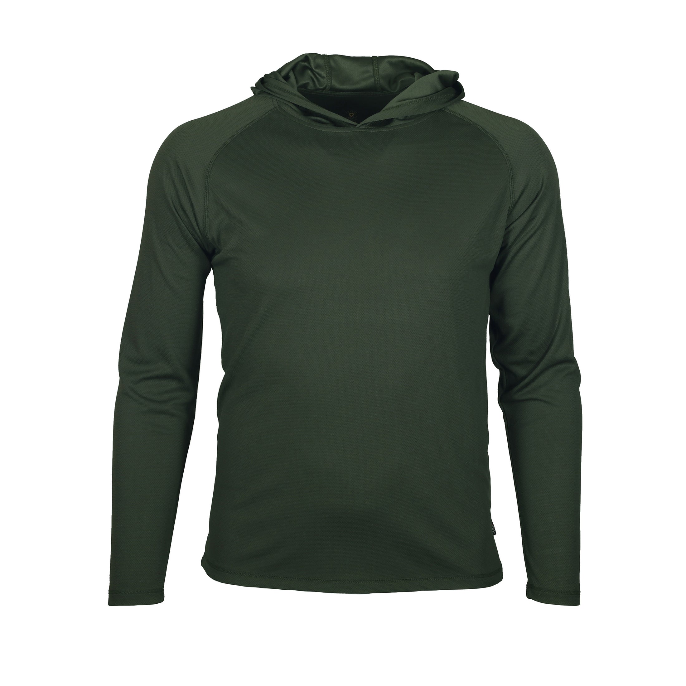 gamehide ElimiTick Lightweight Long Sleeve Hooded Shirt front (loden)