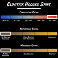 Load image into Gallery viewer, Elimitick lightweight hooded shirt product specifications