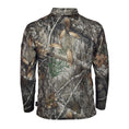 Load image into Gallery viewer, gamehide ElimiTick Tactical Style Quarter Zip Long Sleeve Shirt back (realtree edge)