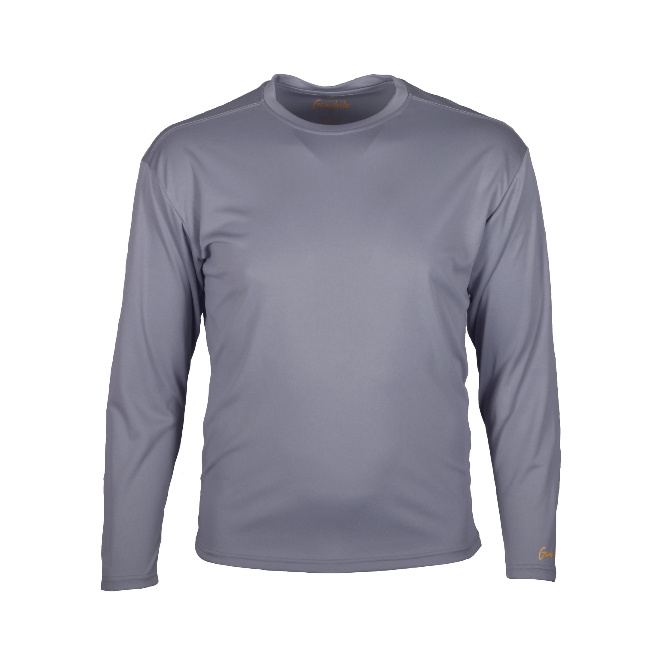 gamehide ElimiTick Long Sleeve Tech Shirt front (gray)