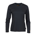 Load image into Gallery viewer, gamehide elimitick womens long sleeve shirt front view (charcoal)