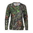 Load image into Gallery viewer, gamehide elimitick womens long sleeve shirt front view (mossy oak obsession)