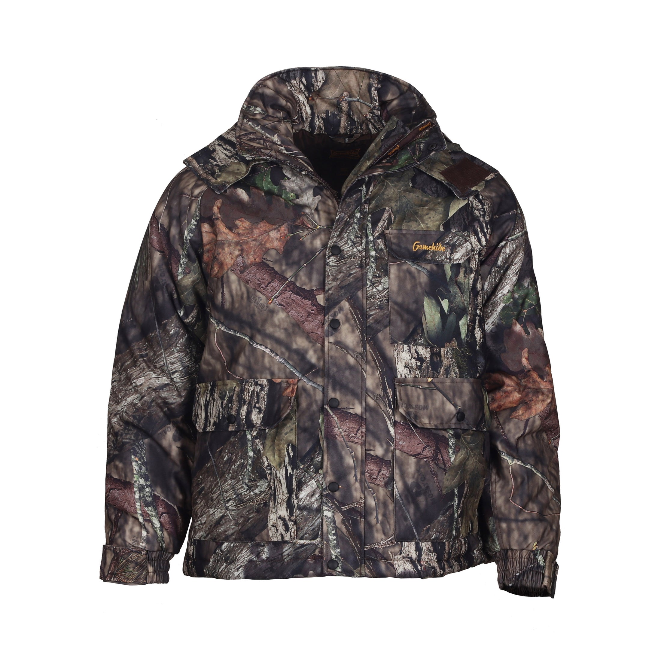 Gamehide deer hunter parka - front view (mossy oak break up country)