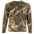 Load image into Gallery viewer, gamehide rapid wick long sleeve tee front view (realtree apx)