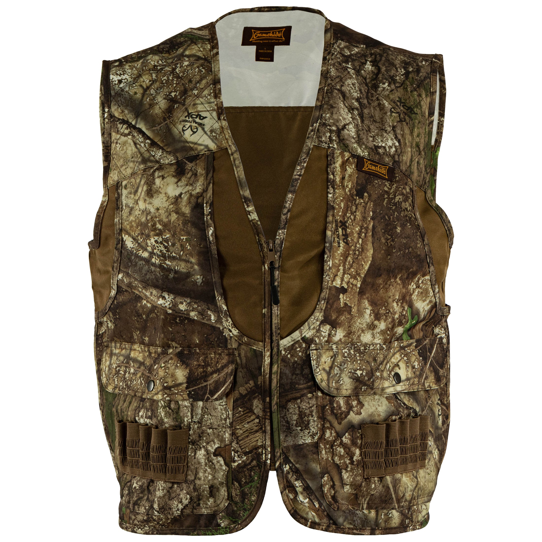 Gamehide - Front Loader Vest - Front View - #color_realtree-apx