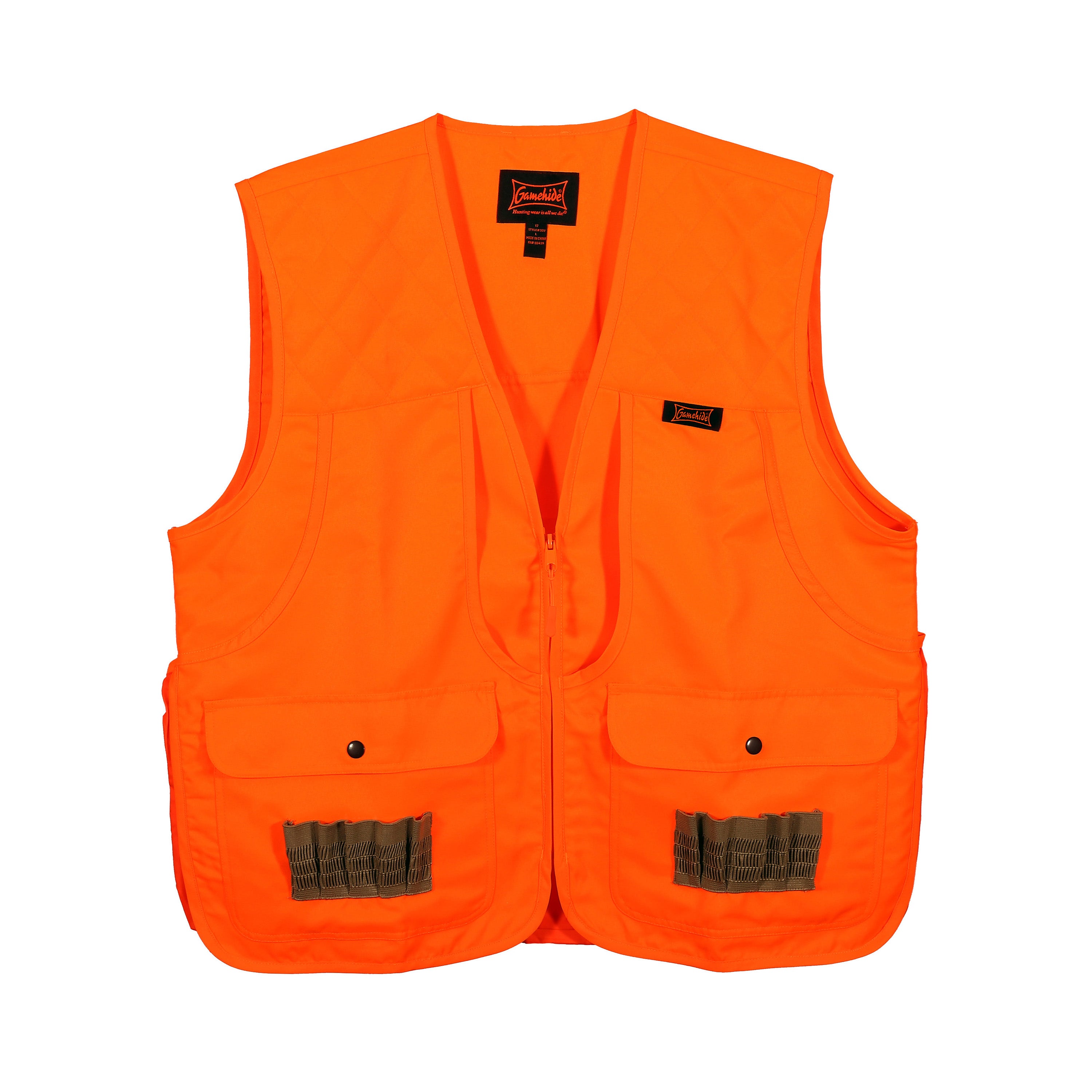 GAMEHIDE 3XL BROWN Pheasant Hunting fashion SHOOTING VEST Birds Upland Safety Orange