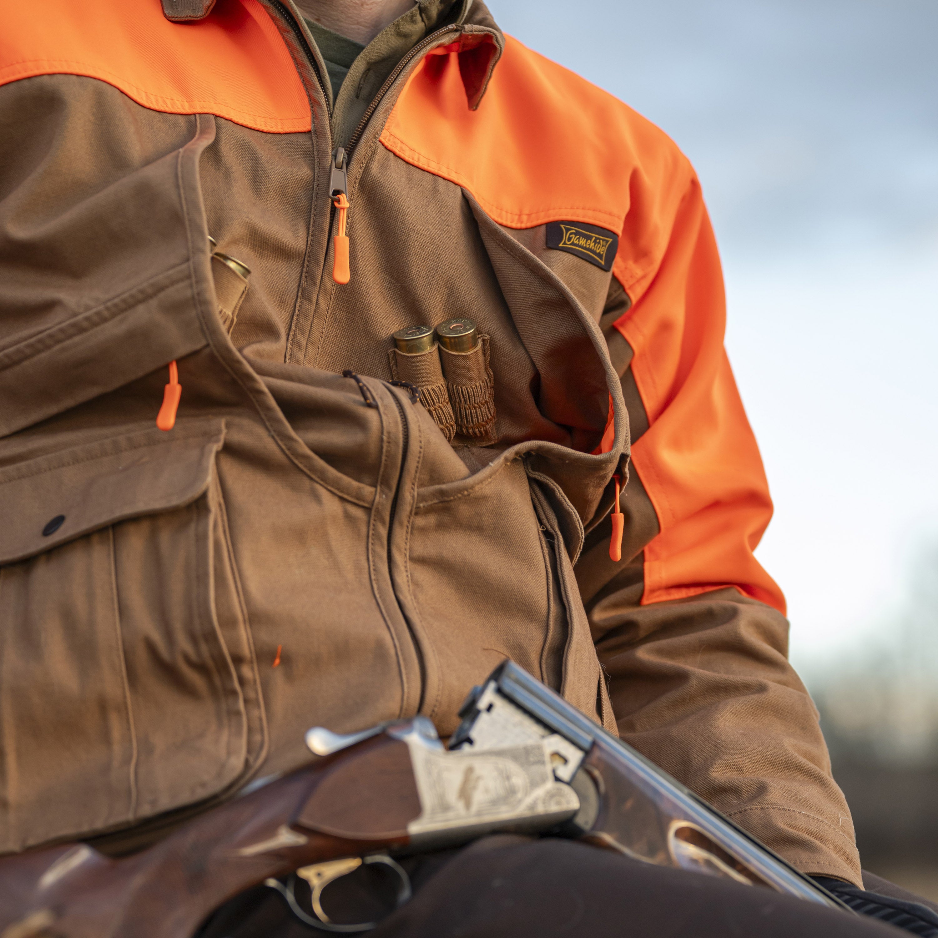 LENO HUNTING JACKET [UNISEX] 未使用品 Brush Breaker Upland Jacket | Briar Proof | Cotton Canvas | Gamehide