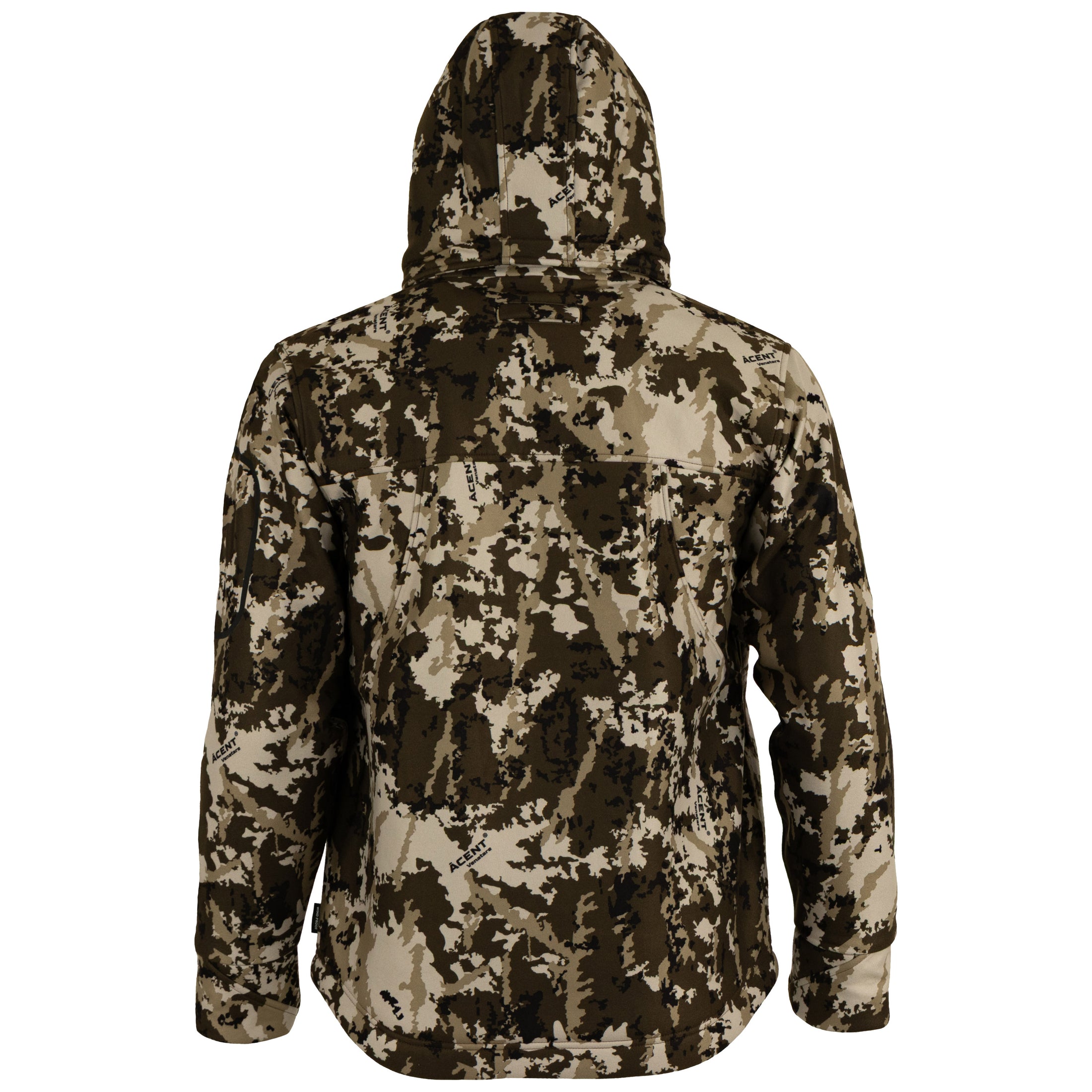 gamehide whitetail jacket back view (acent venatare)