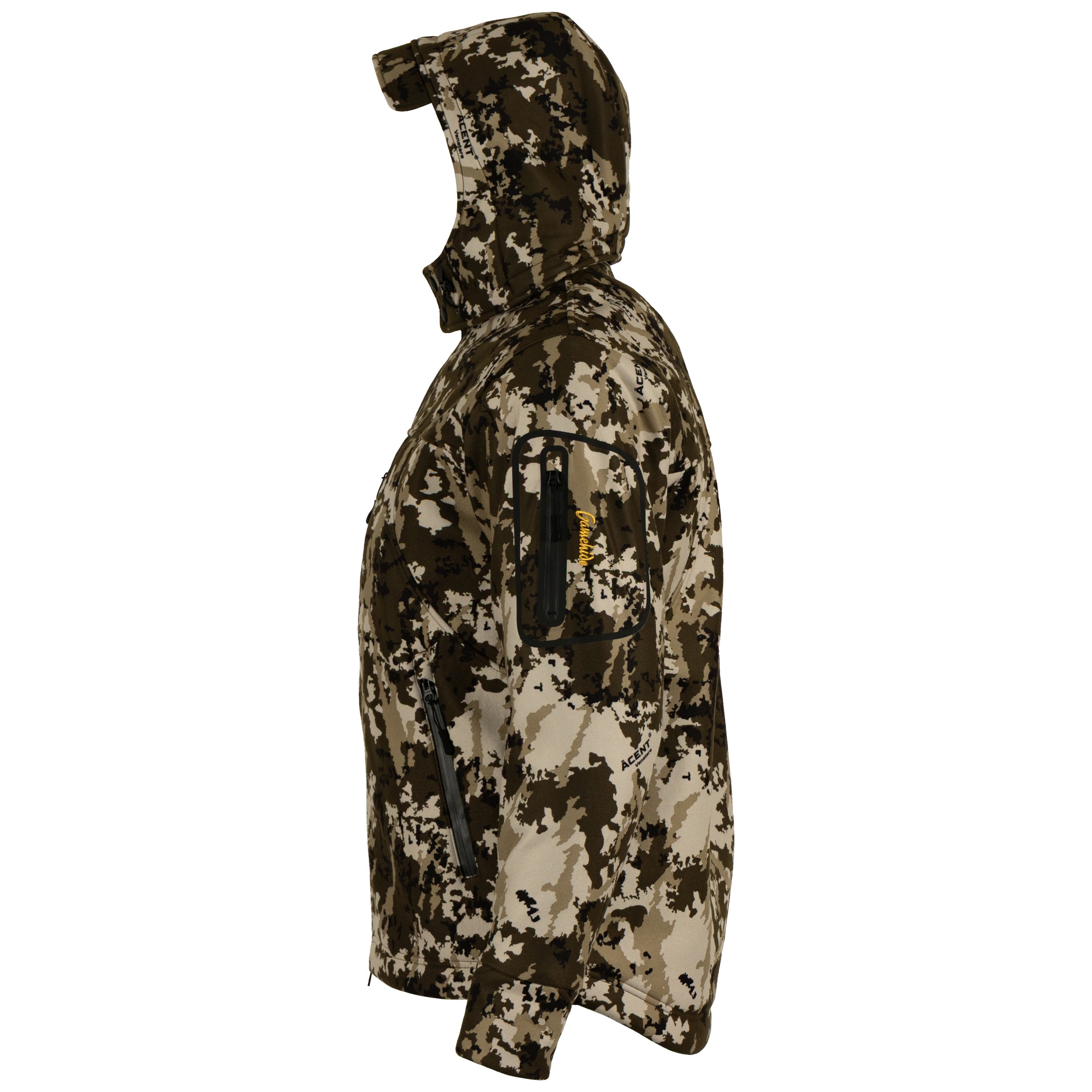 gamehide whitetail jacket side view (acent venatare)