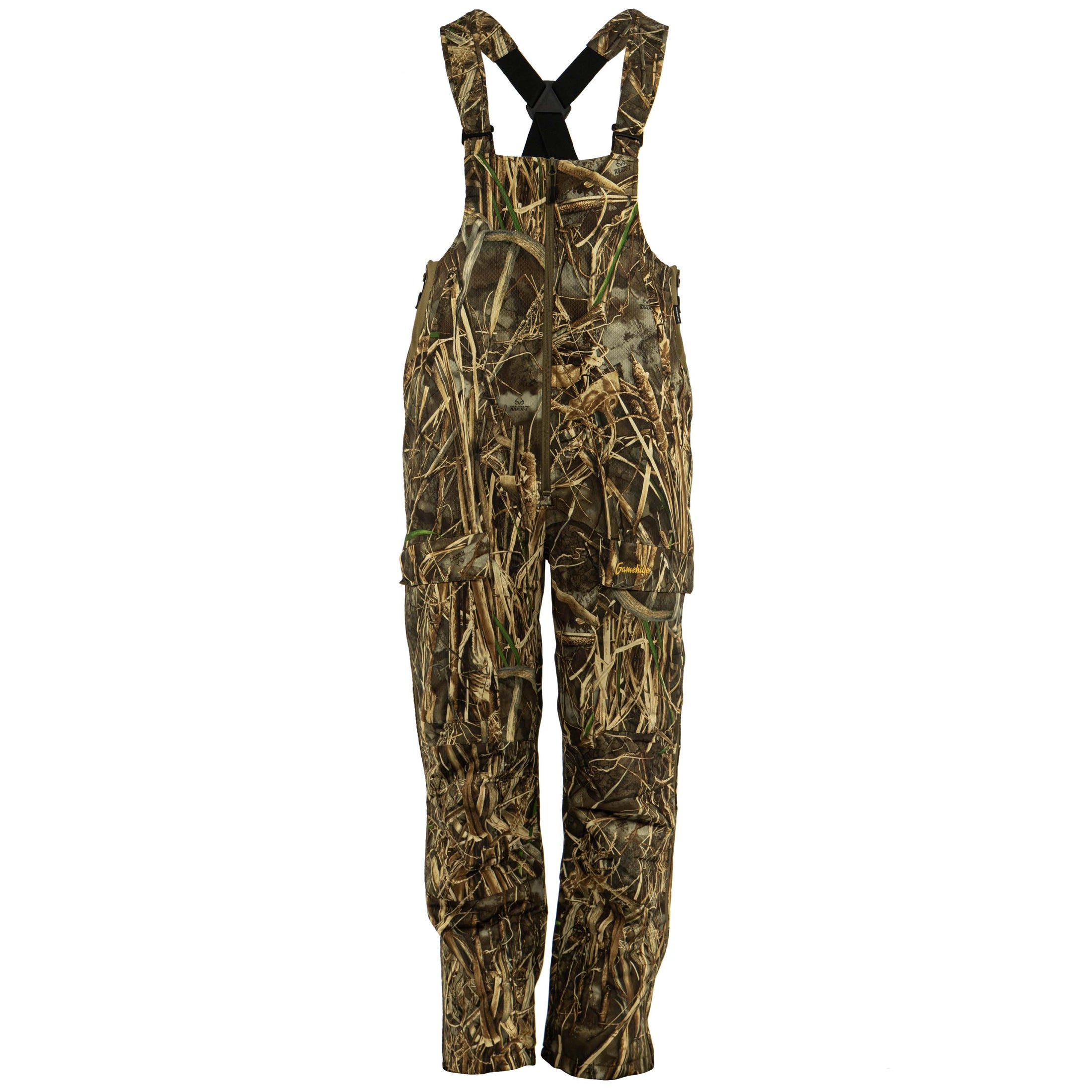 Slough creek bib front view (realtree max 7)