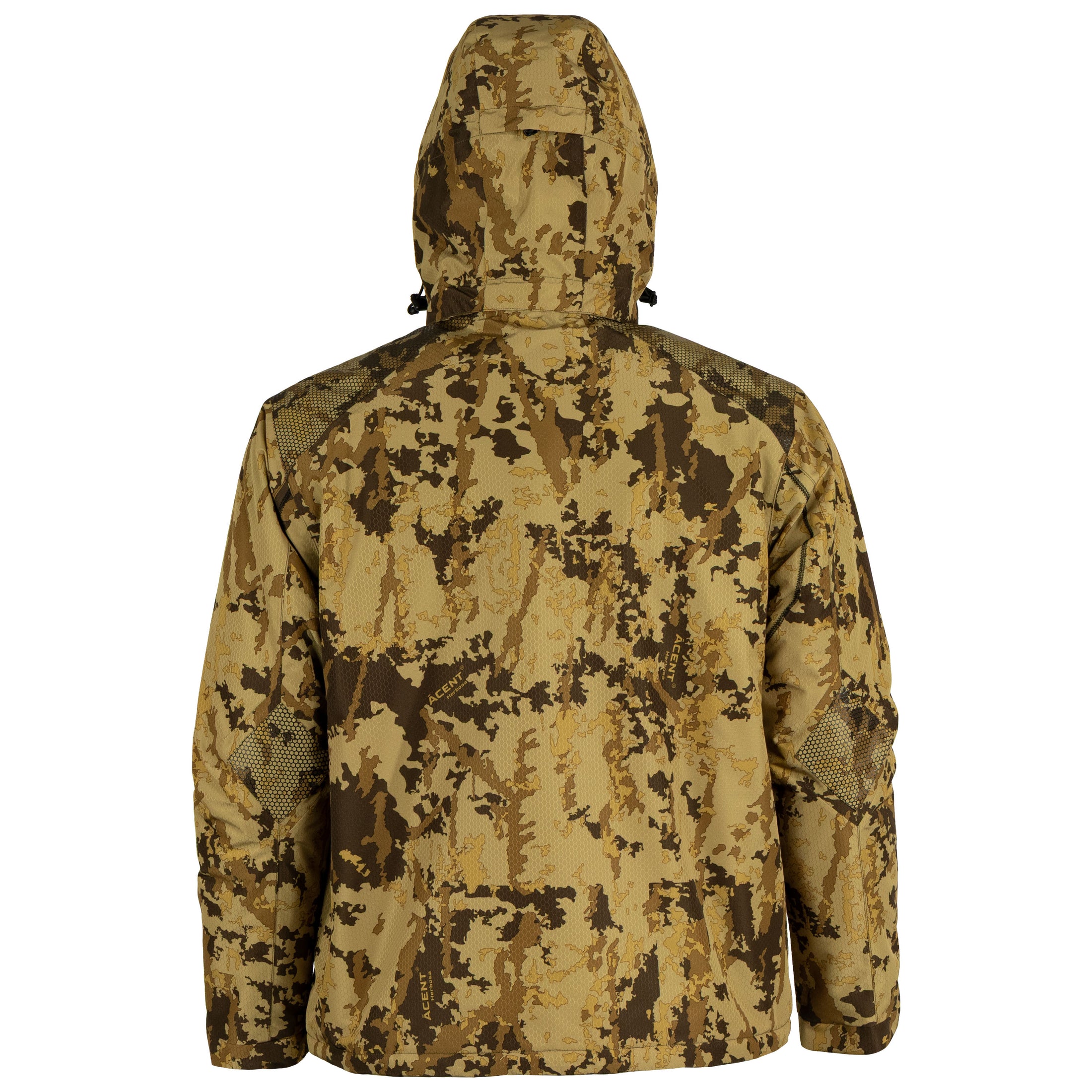 gamehide slough creek jacket back view (acent herbosa)