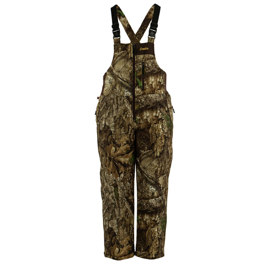 Gamehide embers edge bib - front view (realtree apx)