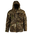 Load image into Gallery viewer, Embers Edge parka with hood up - front view (realtree apx)
