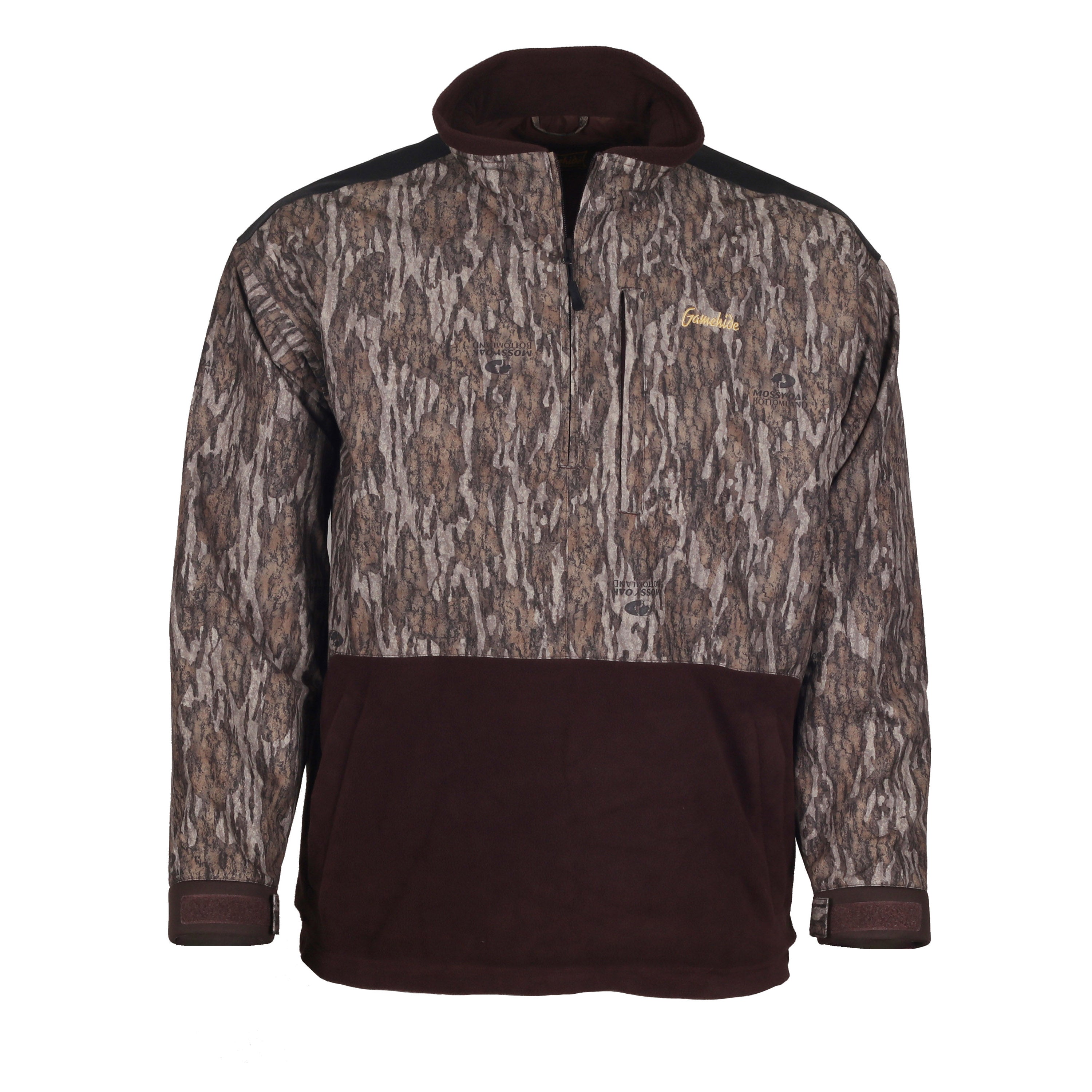 Gamehide Quarter Zip Pullover Hoodie Size Med Camo Hunting outlet W/ Hood brown