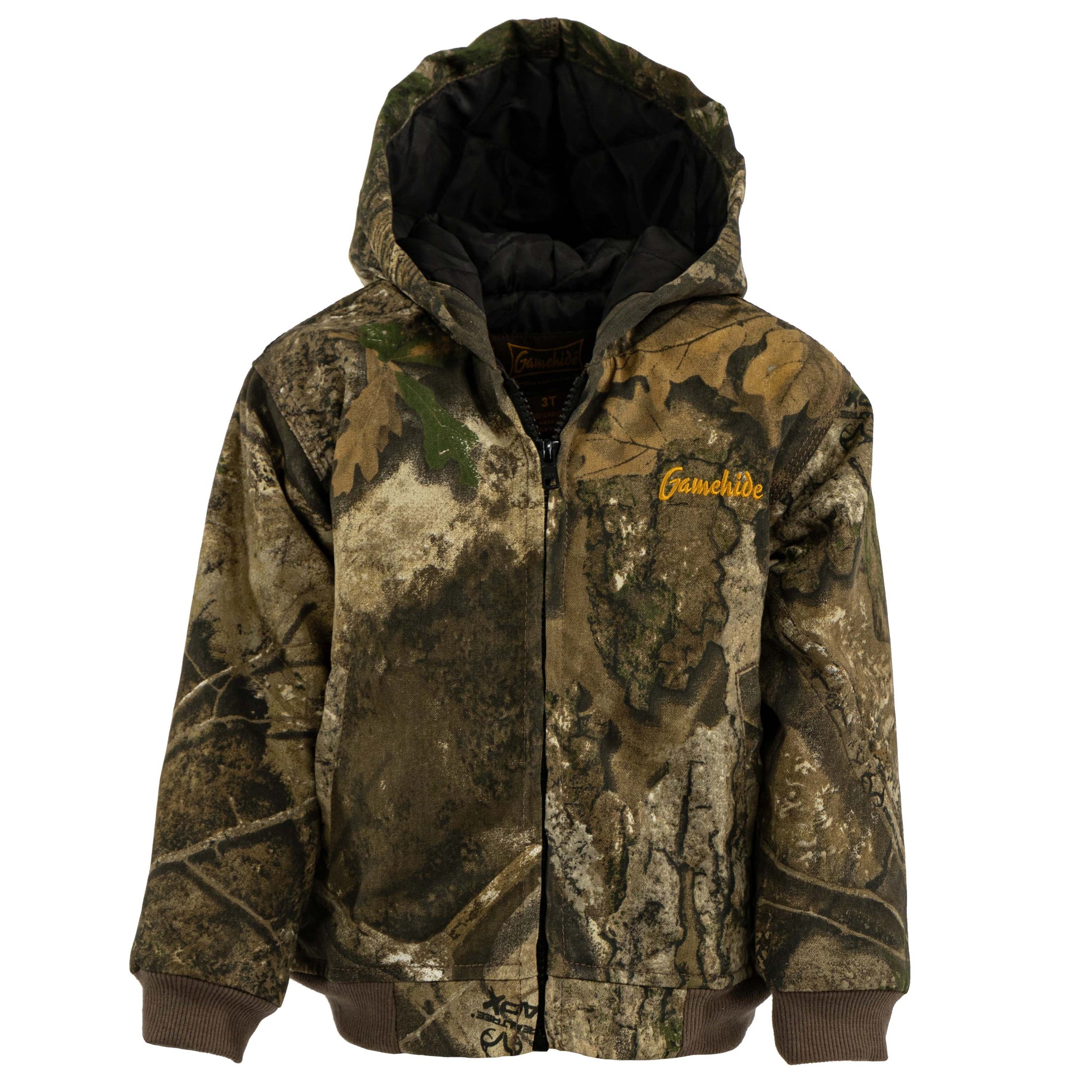 gamehide toddler hunt camp insulated jacket (realtree apx)
