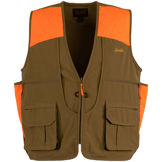 Gamehide Longtail Vest - Front View - Tan/Orange