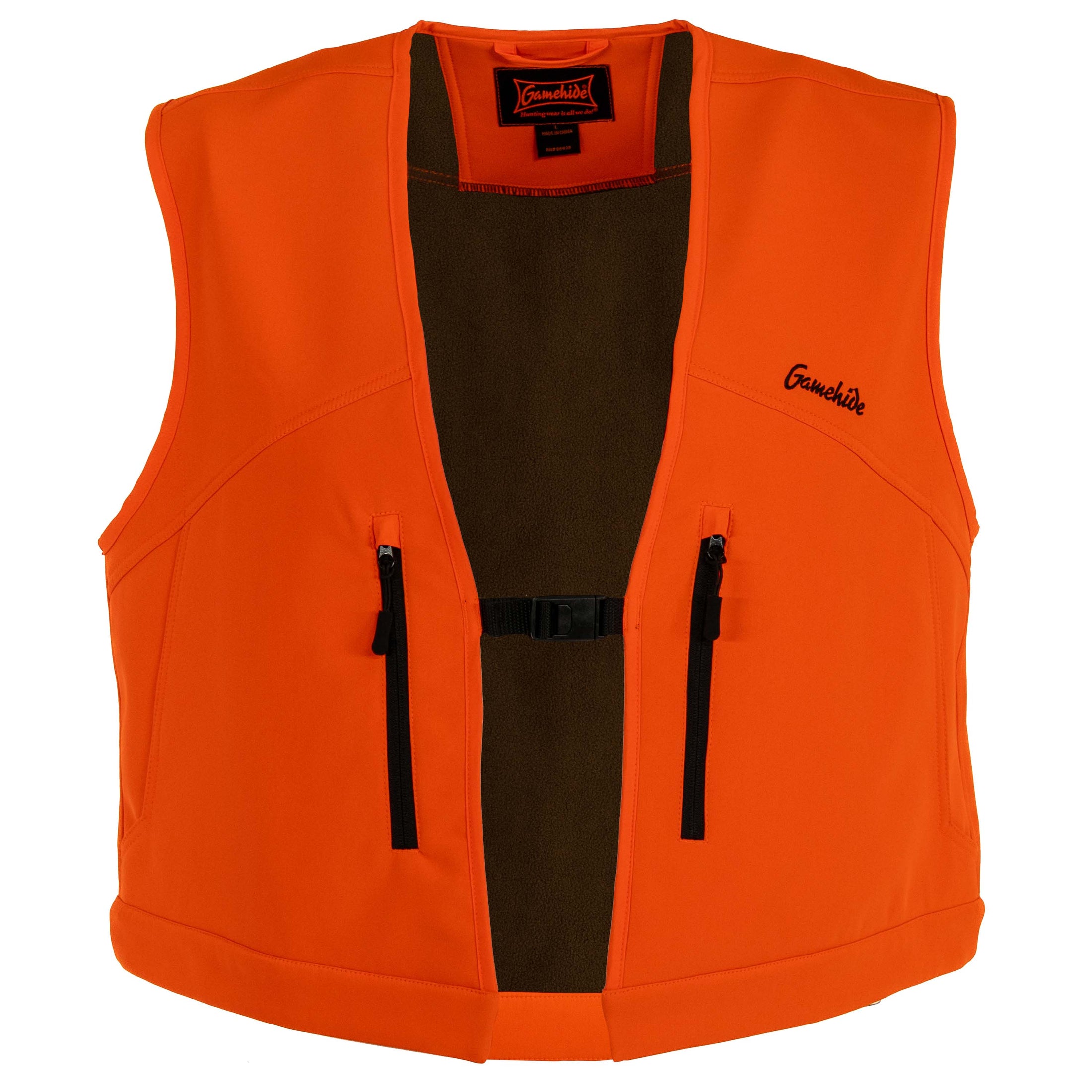 Open range vest - front view (Blaze orange)