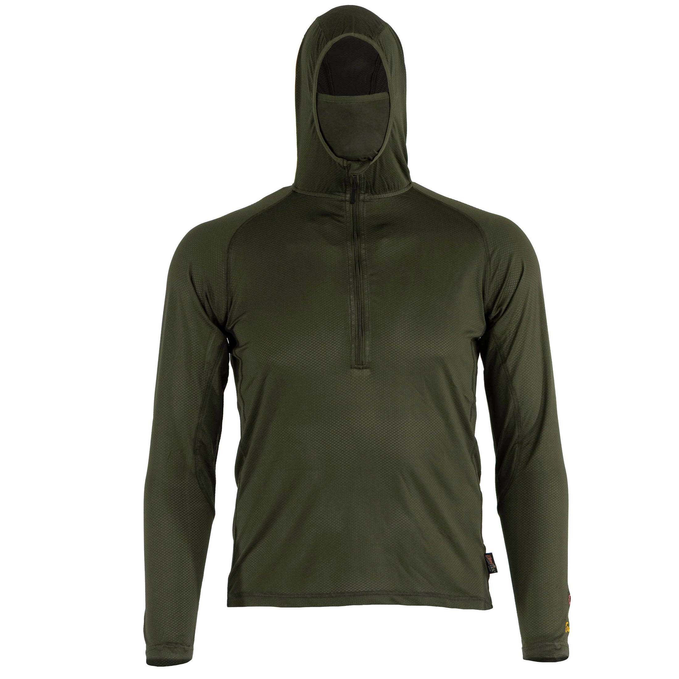 ElimiTick AeroFlex Hoodie Front with mask - (loden)