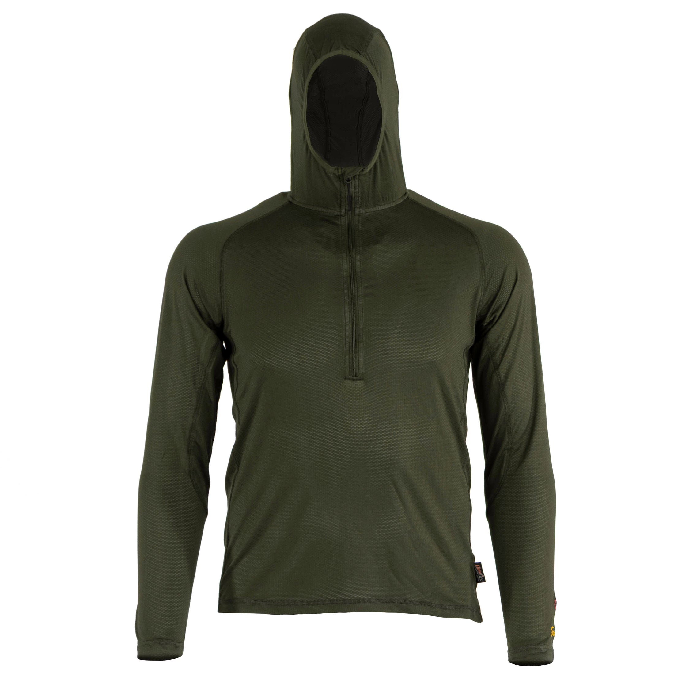 ElimiTick AeroFlex Hoodie Front - (loden)