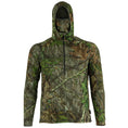 Load image into Gallery viewer, ElimiTick AeroFlex Tick Repelling Lightweight Stretch Hoodie Front with mask - (mossy oak obsession)
