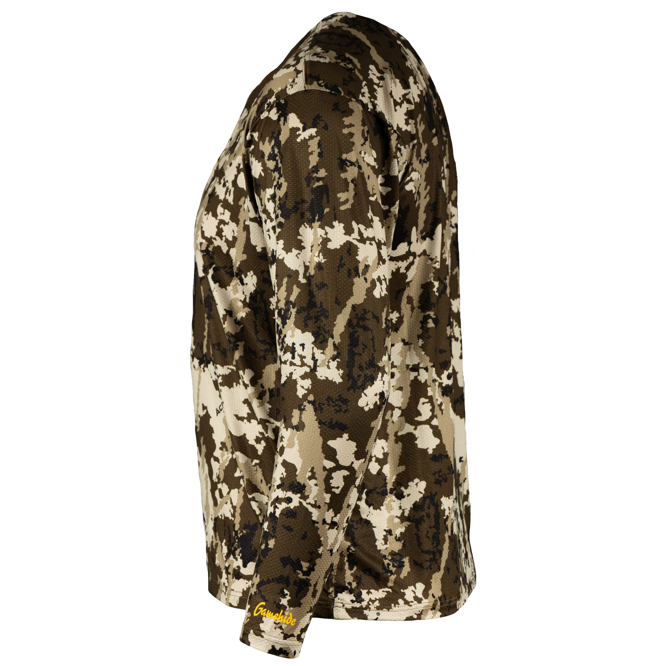 Gamehide Elimitick Aeroflex Long Sleeve Shirt - Side View - Acent Venatare