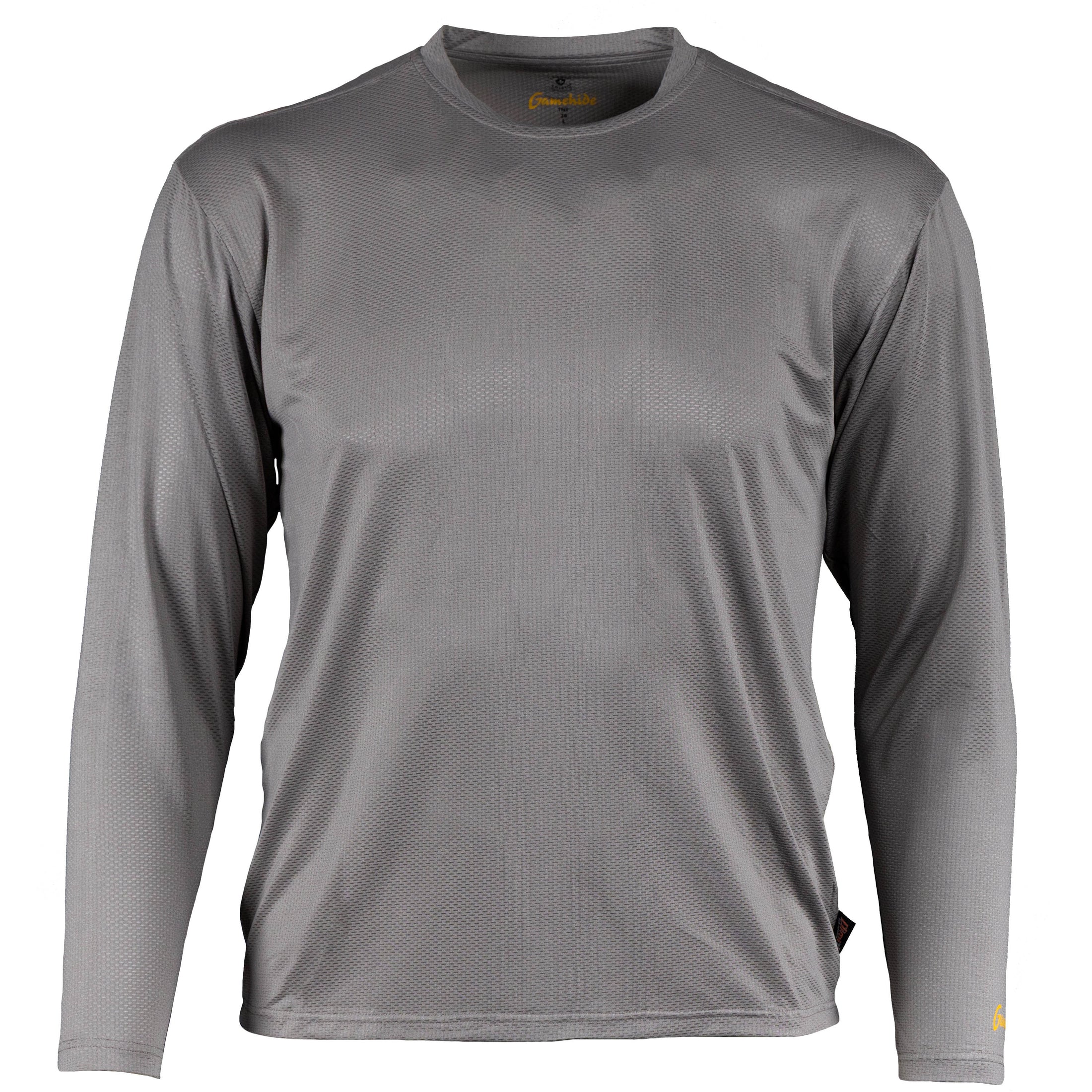 Gamehide Elimitick Aeroflex Long Sleeve Shirt - Front View - Gray