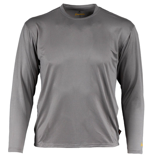 Gamehide Elimitick Aeroflex Long Sleeve Shirt - Front View - Gray