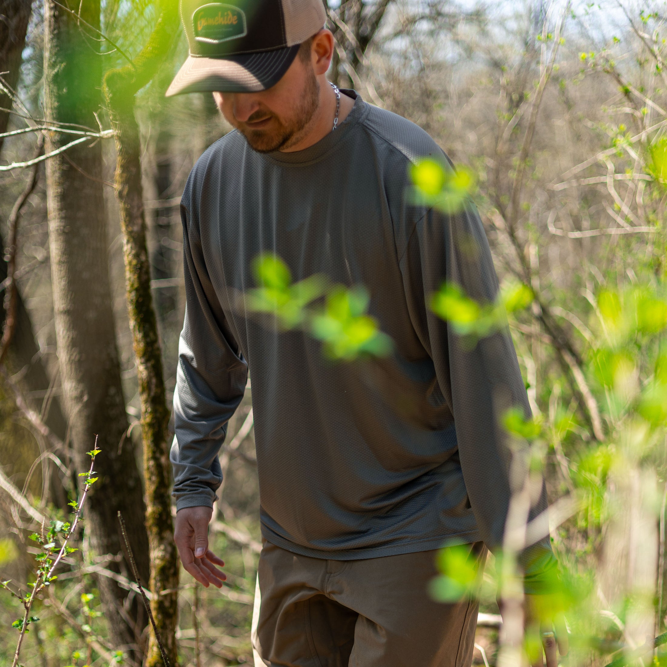 Gamehide Elimitick Aeroflex Long Sleeve Shirt - Lifestyle 5 - Gray