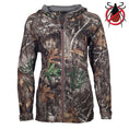 Load image into Gallery viewer, Gamehide Womens ElimiTick Full Zip Jacket - Tick - Realtree Edge 
